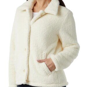 32 Degrees Women's Soft Cream Teddy Jacket